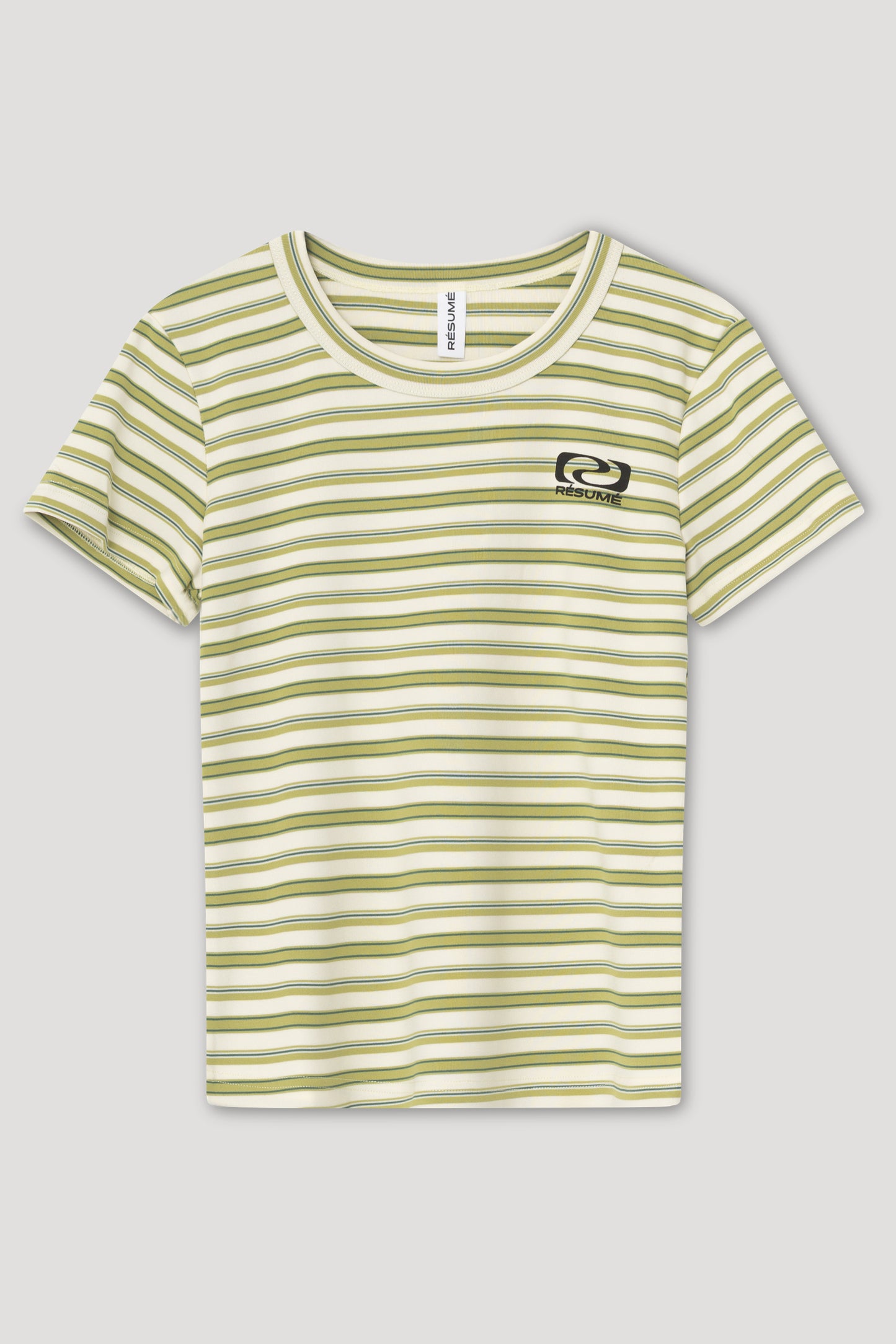 NicoleRS Tee Green Stripe