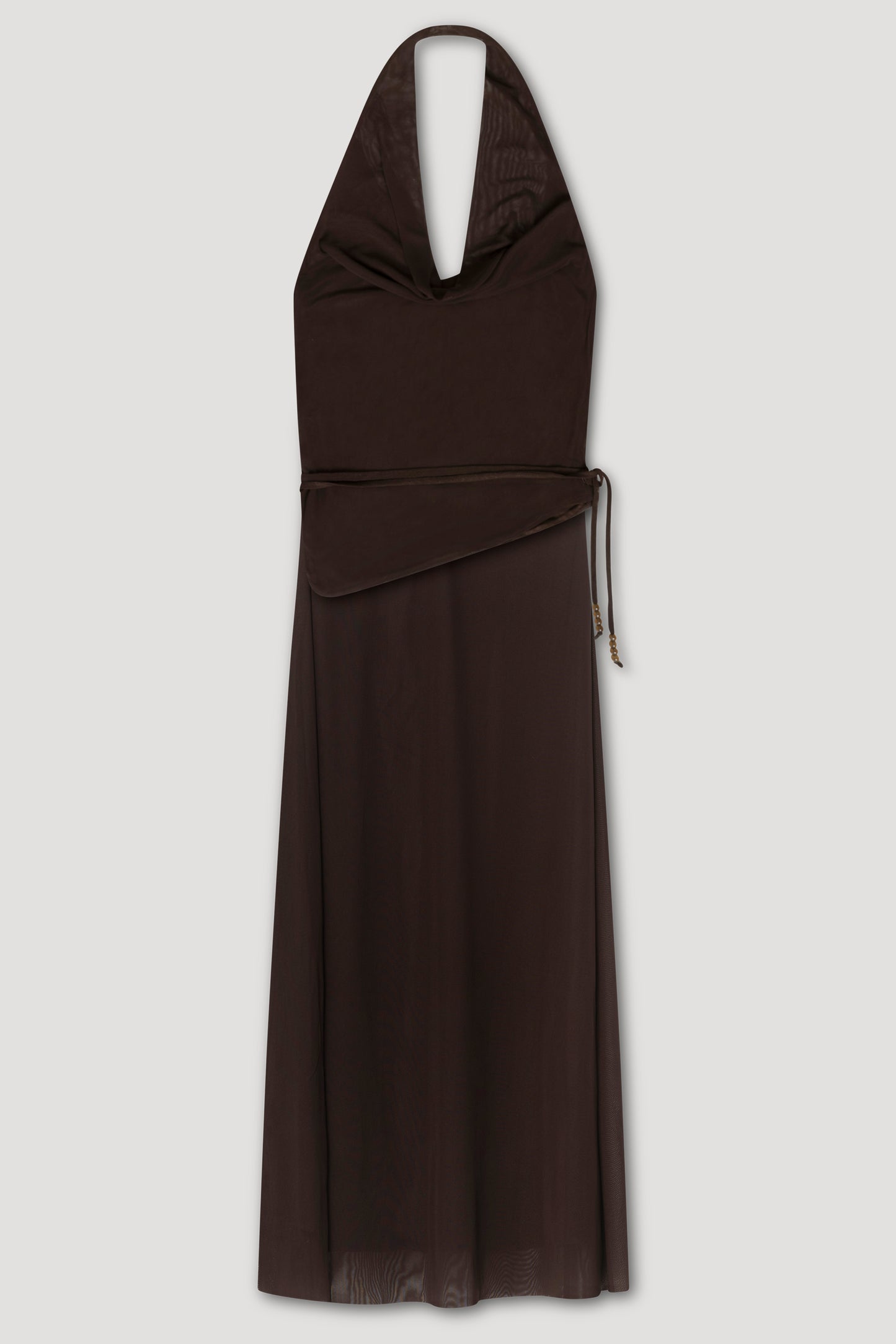 NovaRS Halterneck Dress Dark Brown