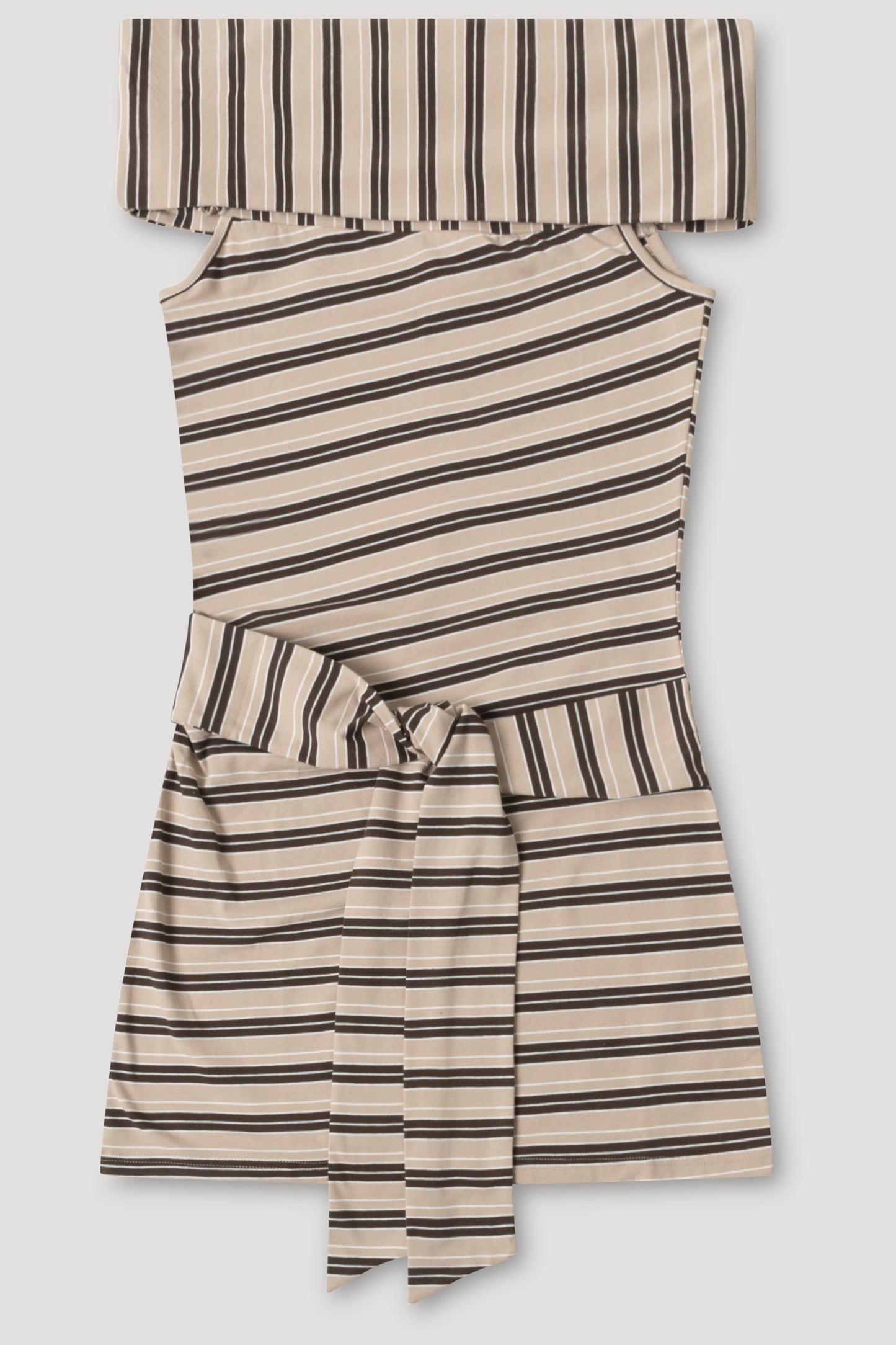 NatashaRS Dress Brown Stripe