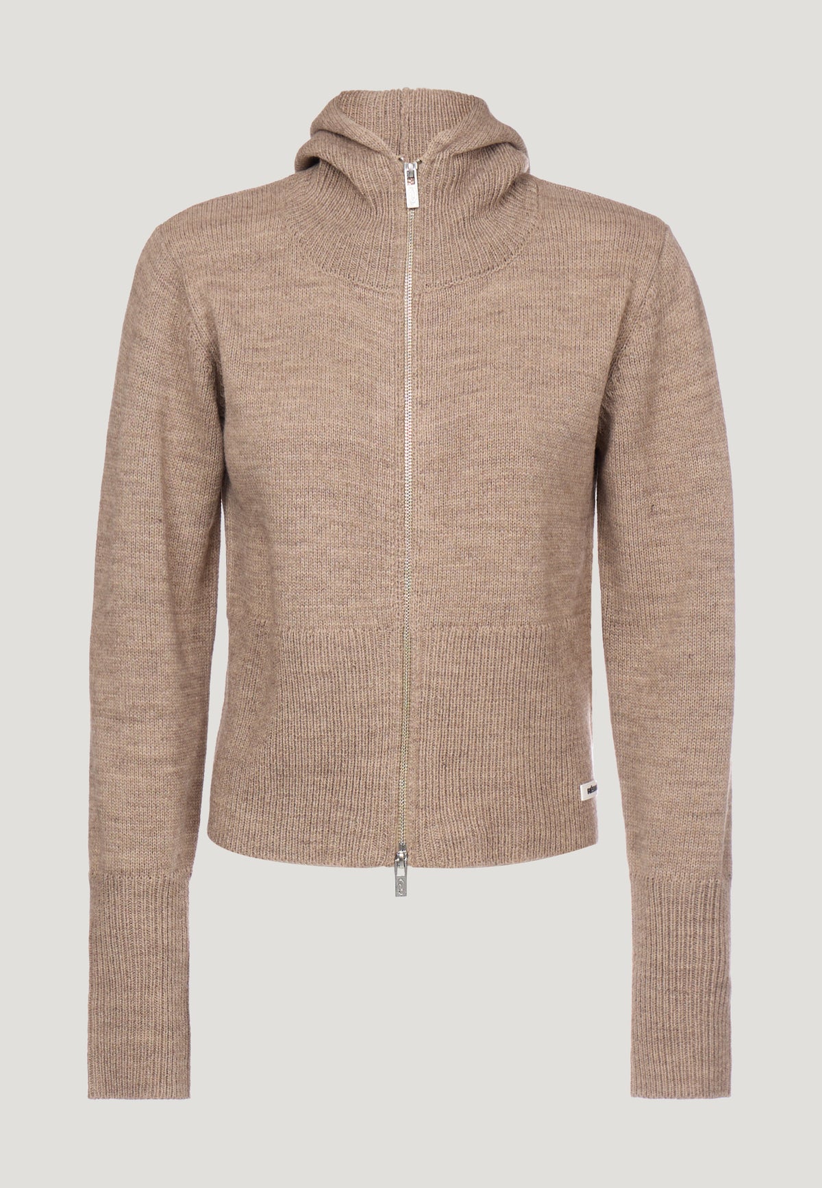 OriRS Knit Zip Blouse Beige