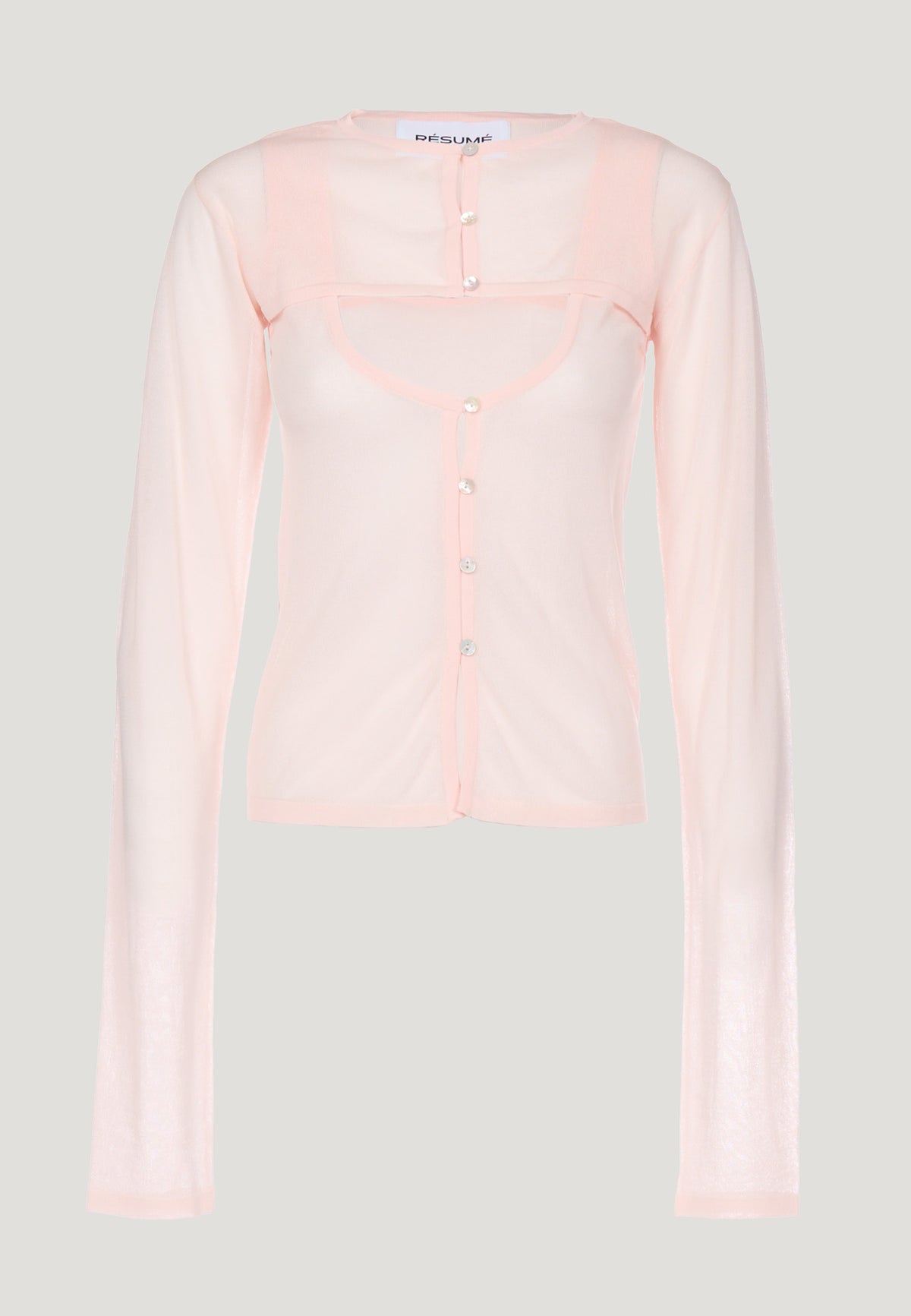 OliseRS Knit Blouse Ballerina Pink