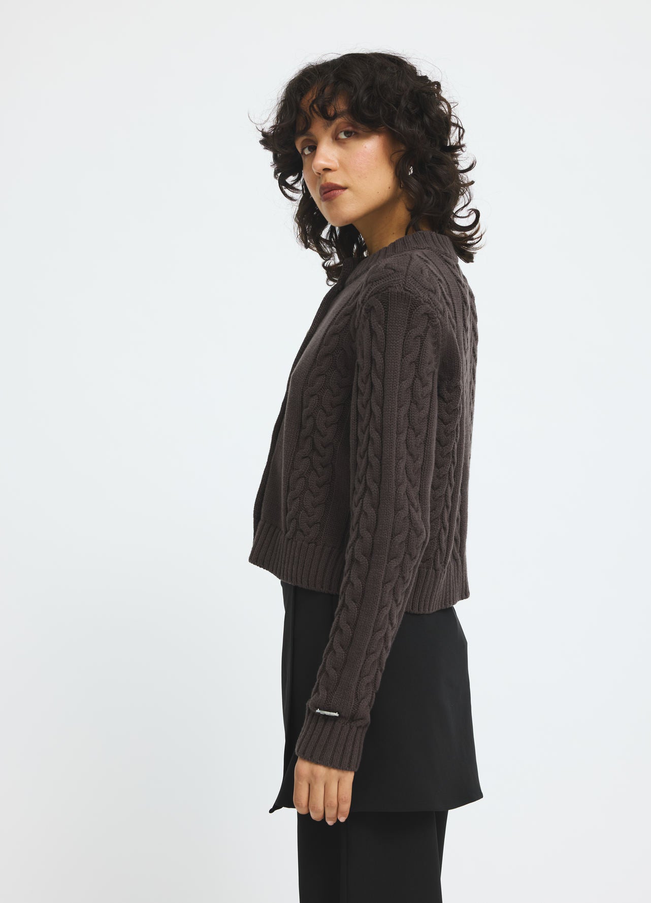 DawsonRS Knit Cardigan Dark Brown