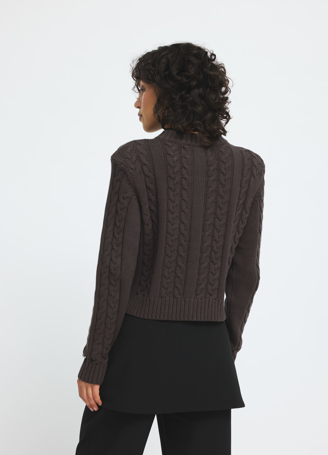 DawsonRS Knit Cardigan Dark Brown