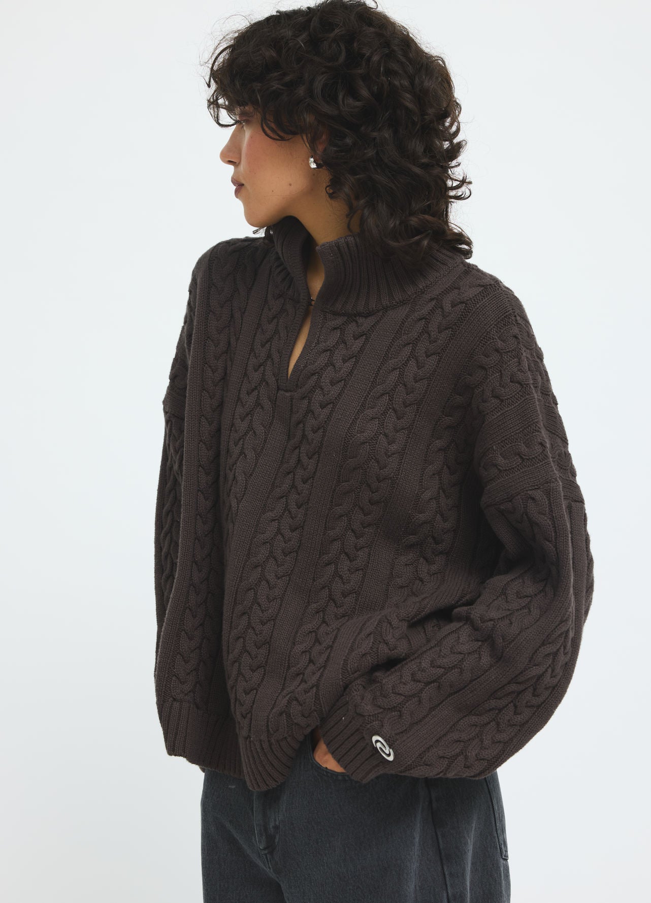 DawsonRS Knit Pullover Dark Brown