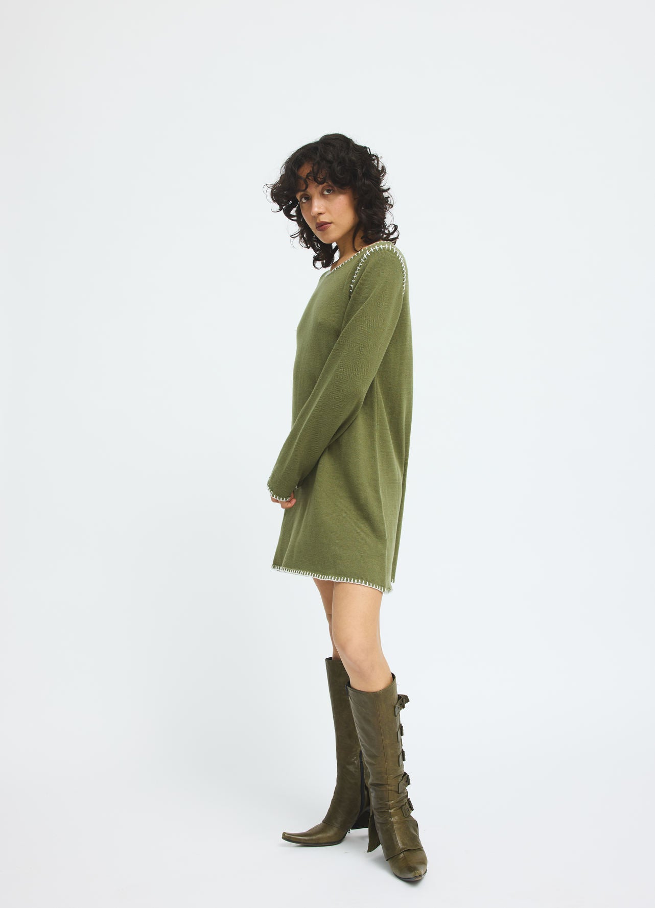 DohaRS Knit Dress Army