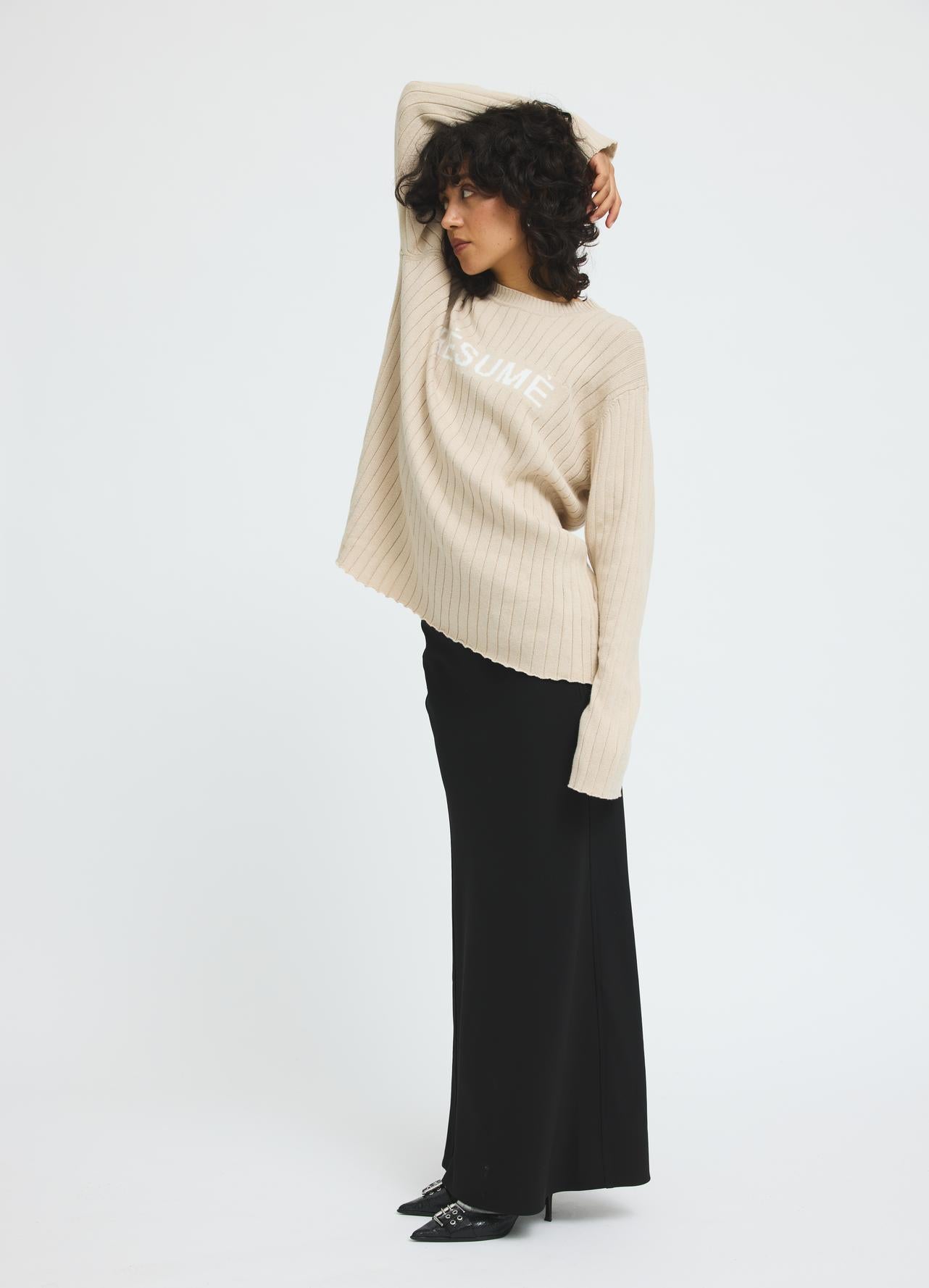 DevonRS Knit Pullover Beige