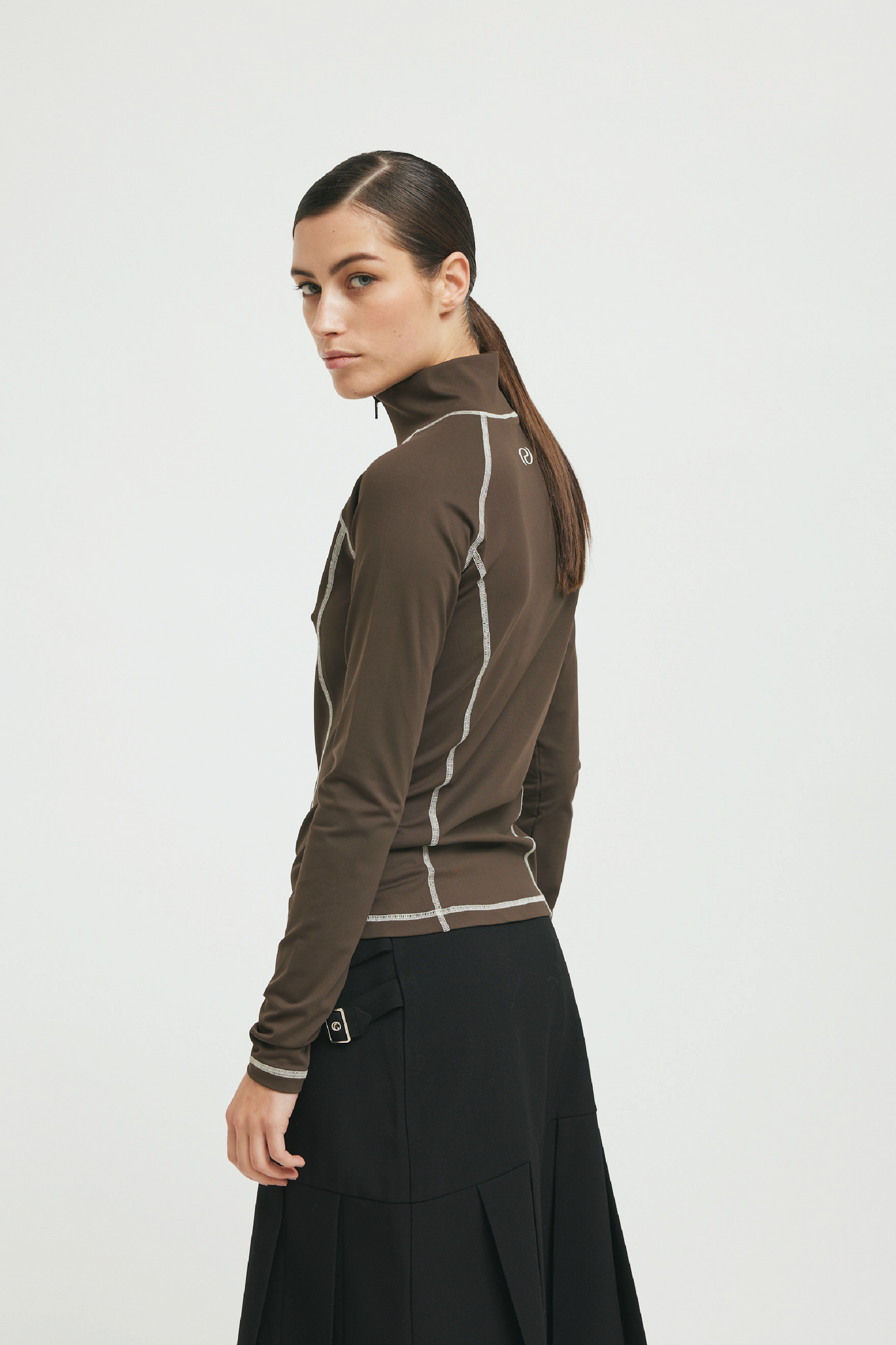 AlbertRS Zip Blouse Carbon