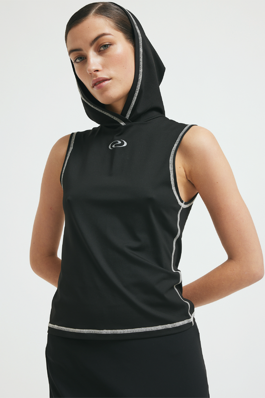 AlfaRS Hoodie Top Black