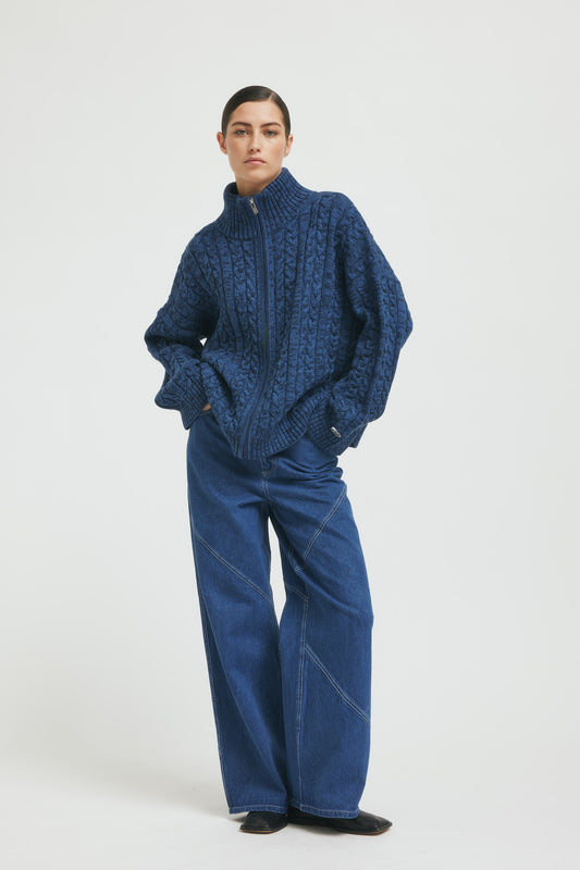 CassidyRS Knit  Blue Melange