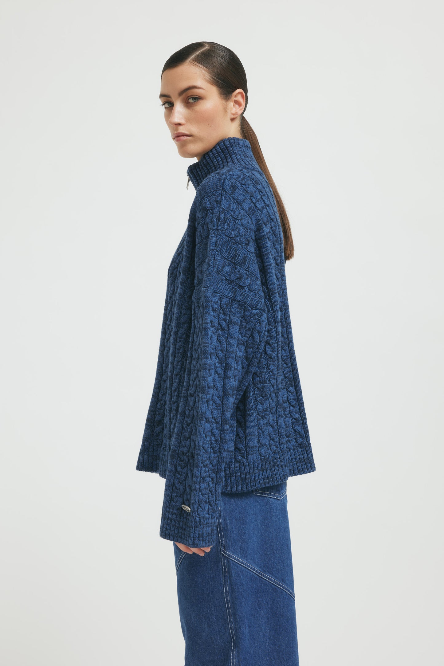 CassidyRS Knit  Blue Melange