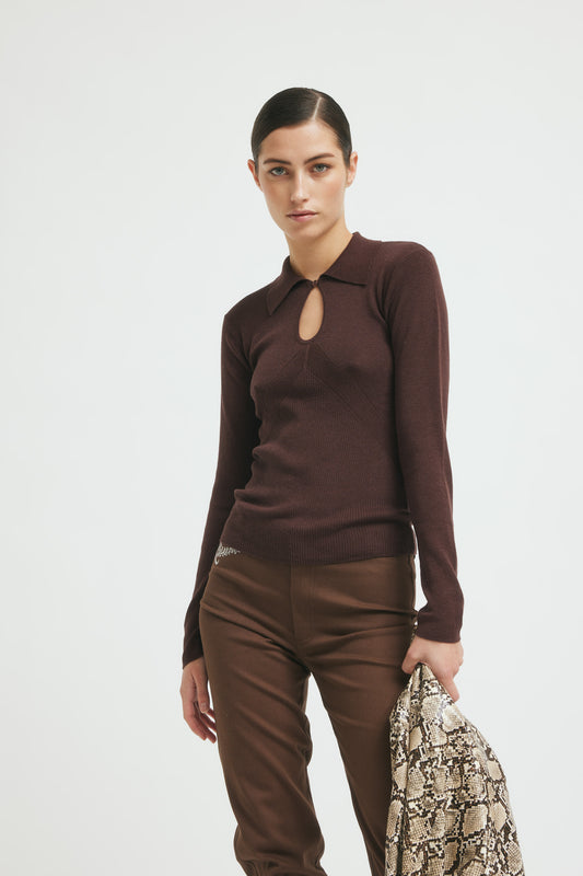 ChassyRS Knit  Dark Brown