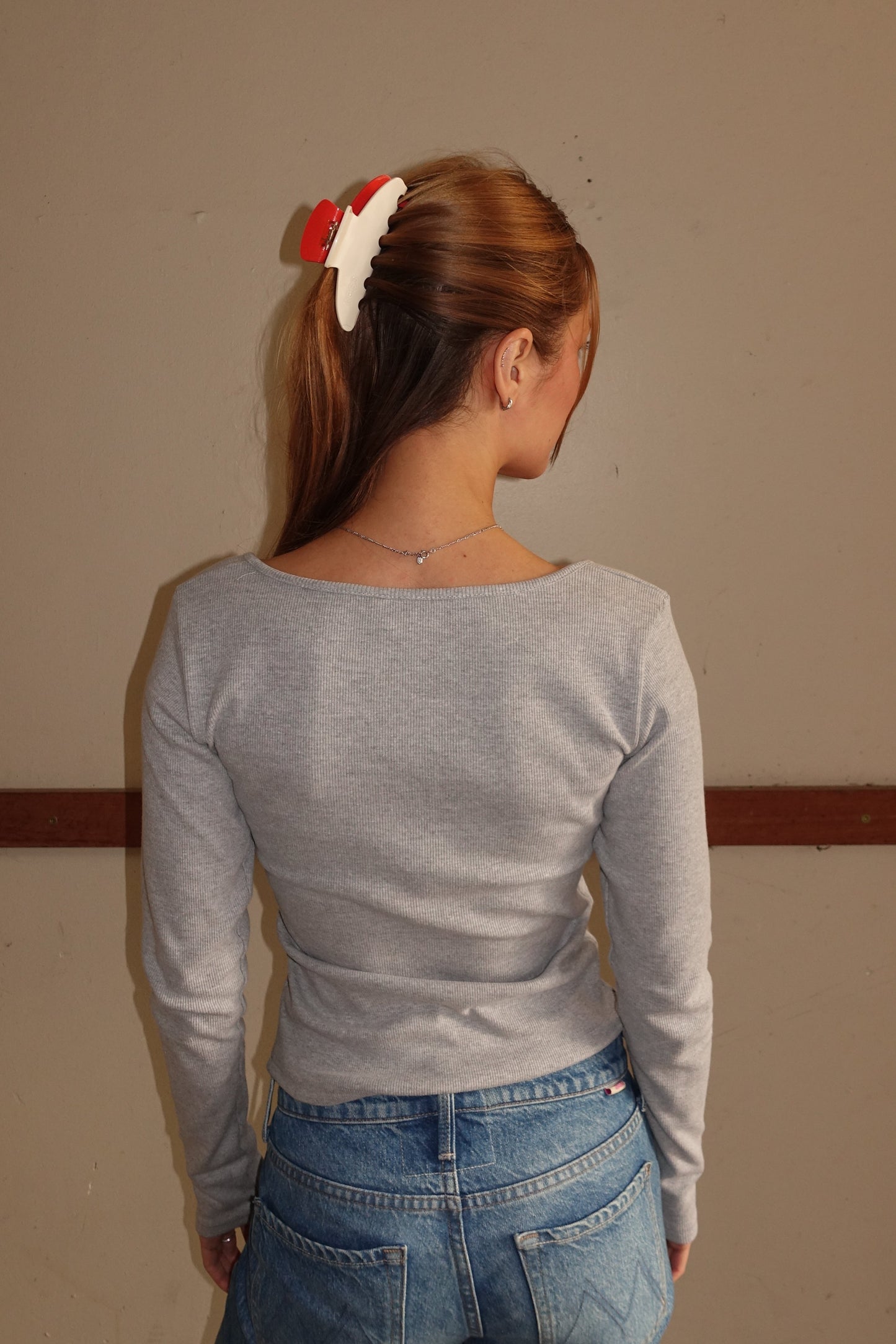 LucyRS Blouse Grey Melange