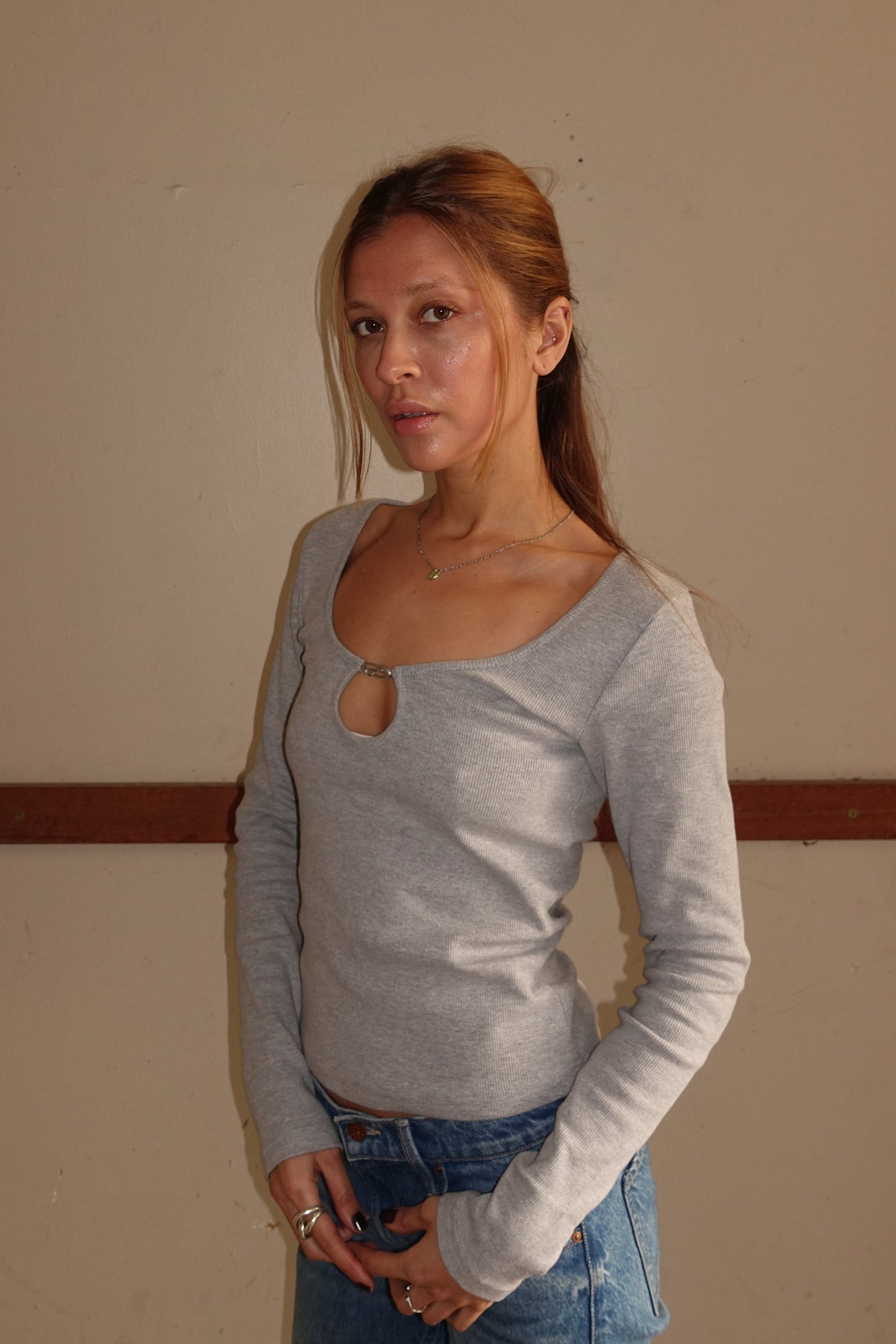 LucyRS Blouse Grey Melange