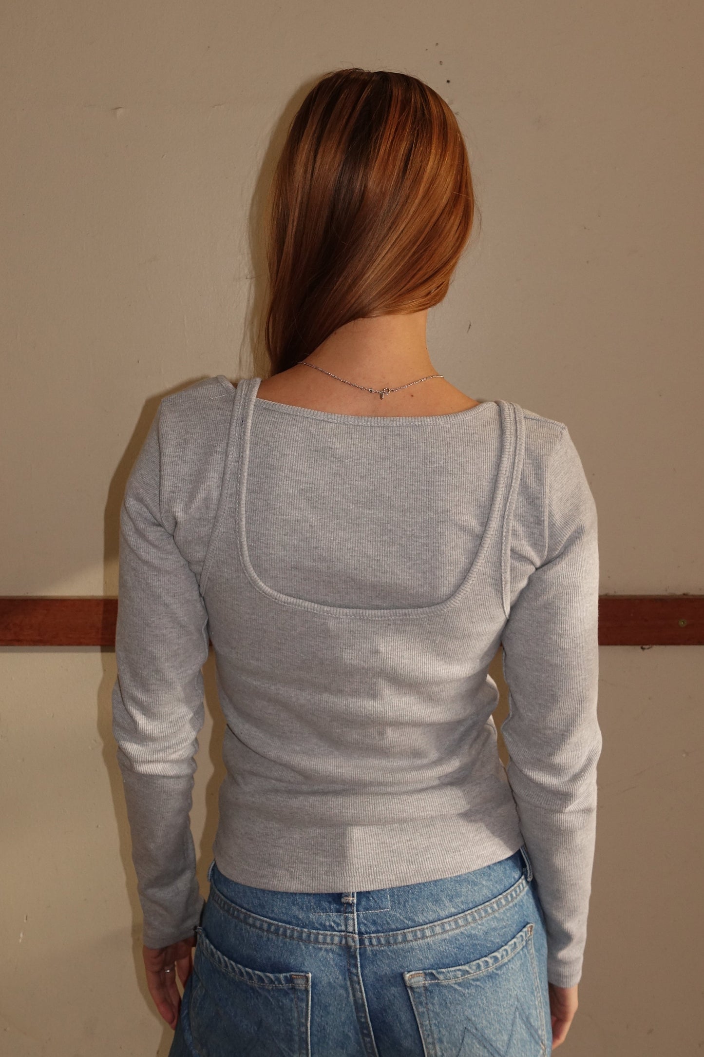 LucyRS Top Grey Melange