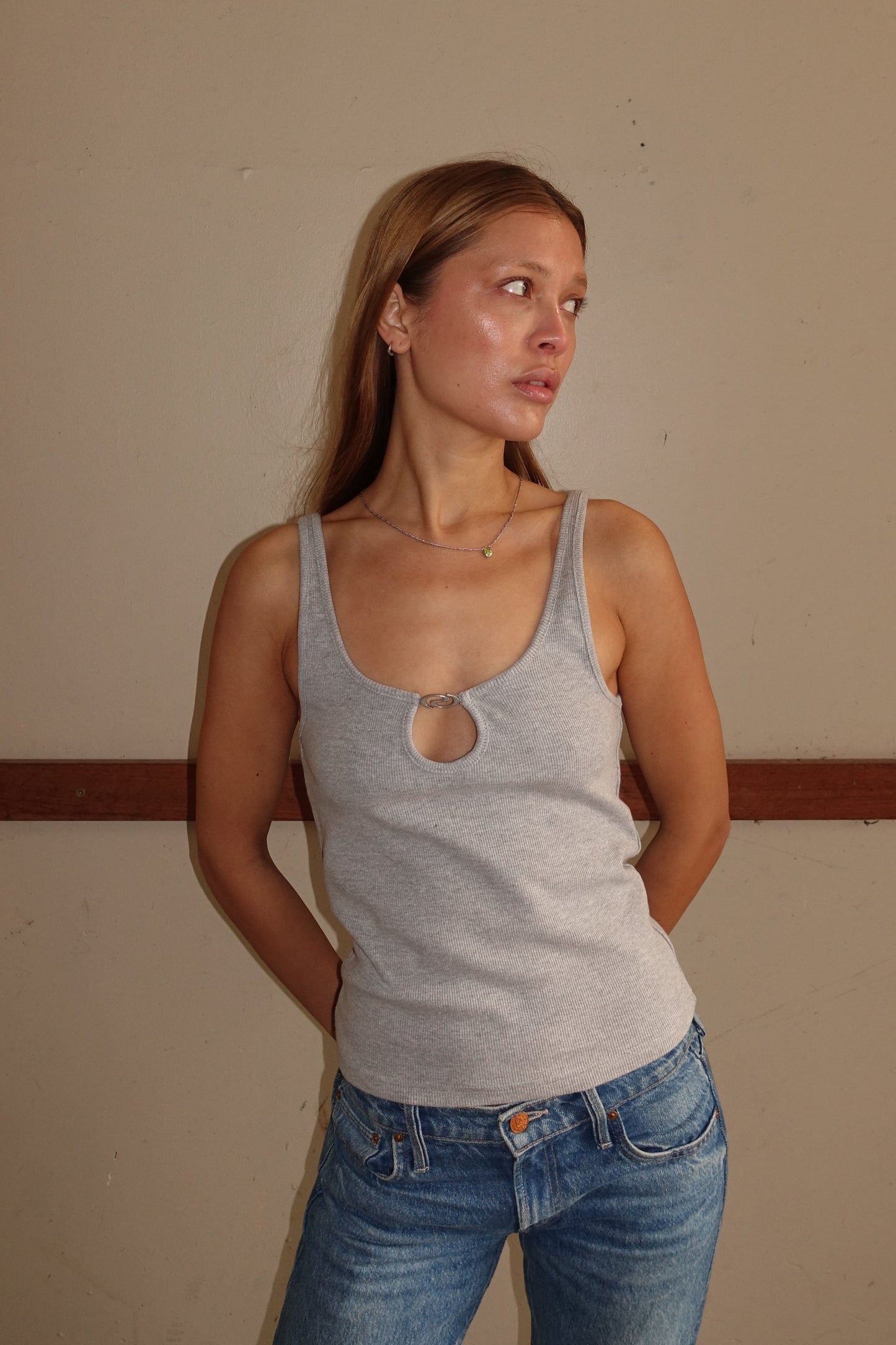 LucyRS Top Grey Melange