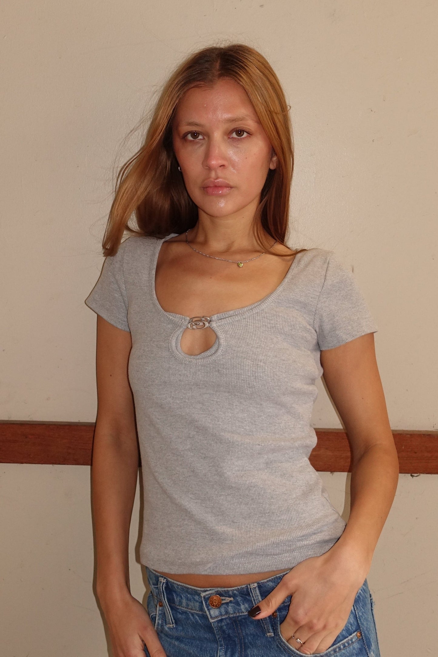 LucyRS Tee Grey Melange