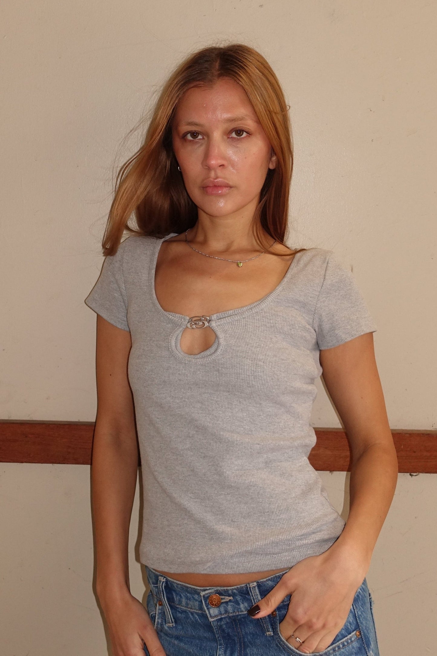 LucyRS Tee Grey Melange