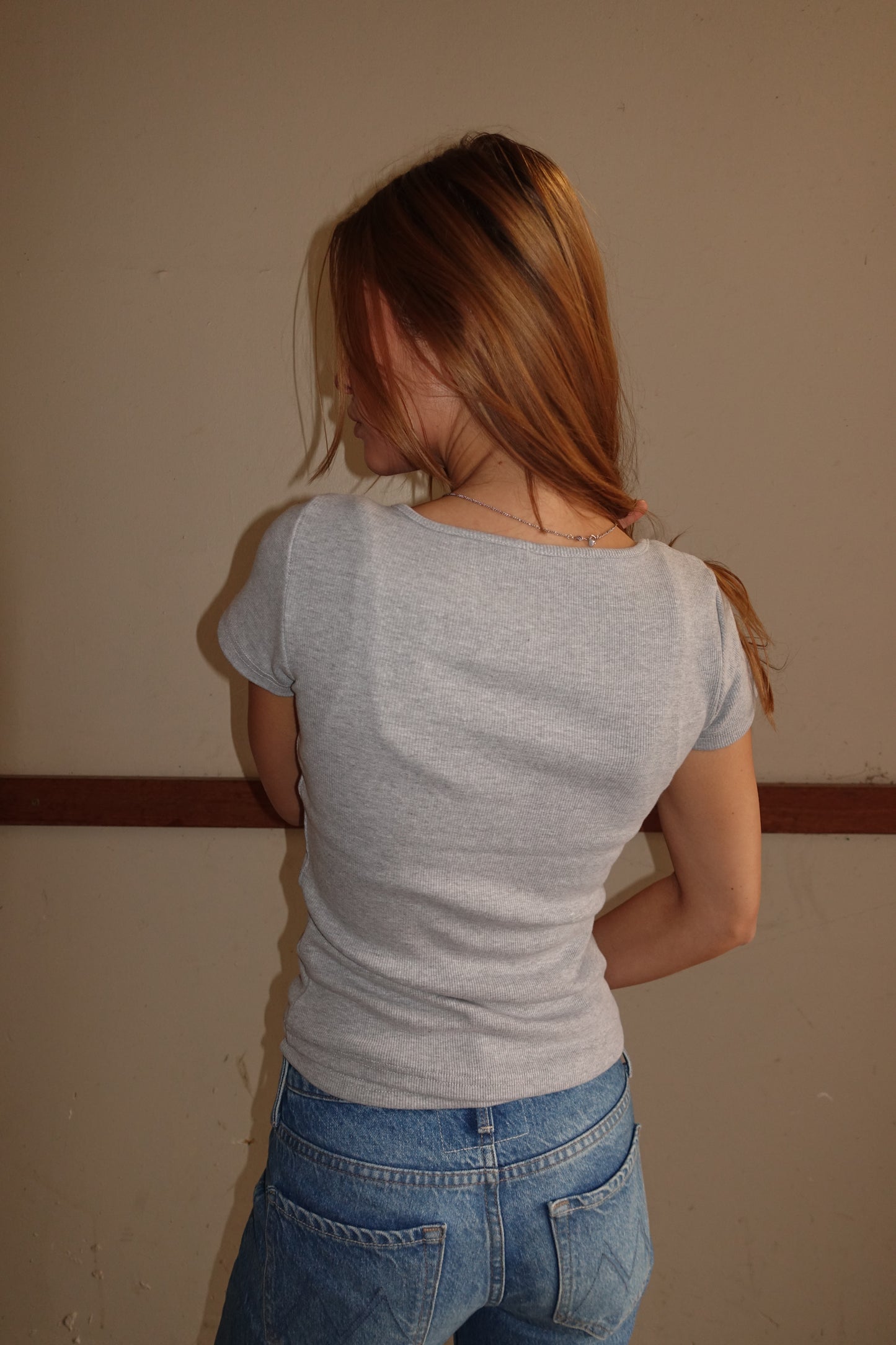 LucyRS Tee Grey Melange