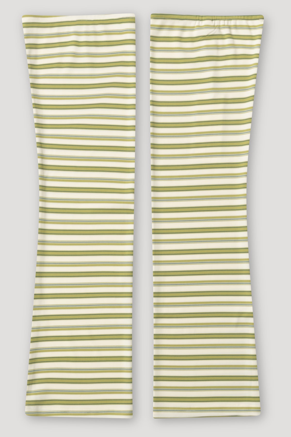 NicoleRS Leg Warmers Green Stripe