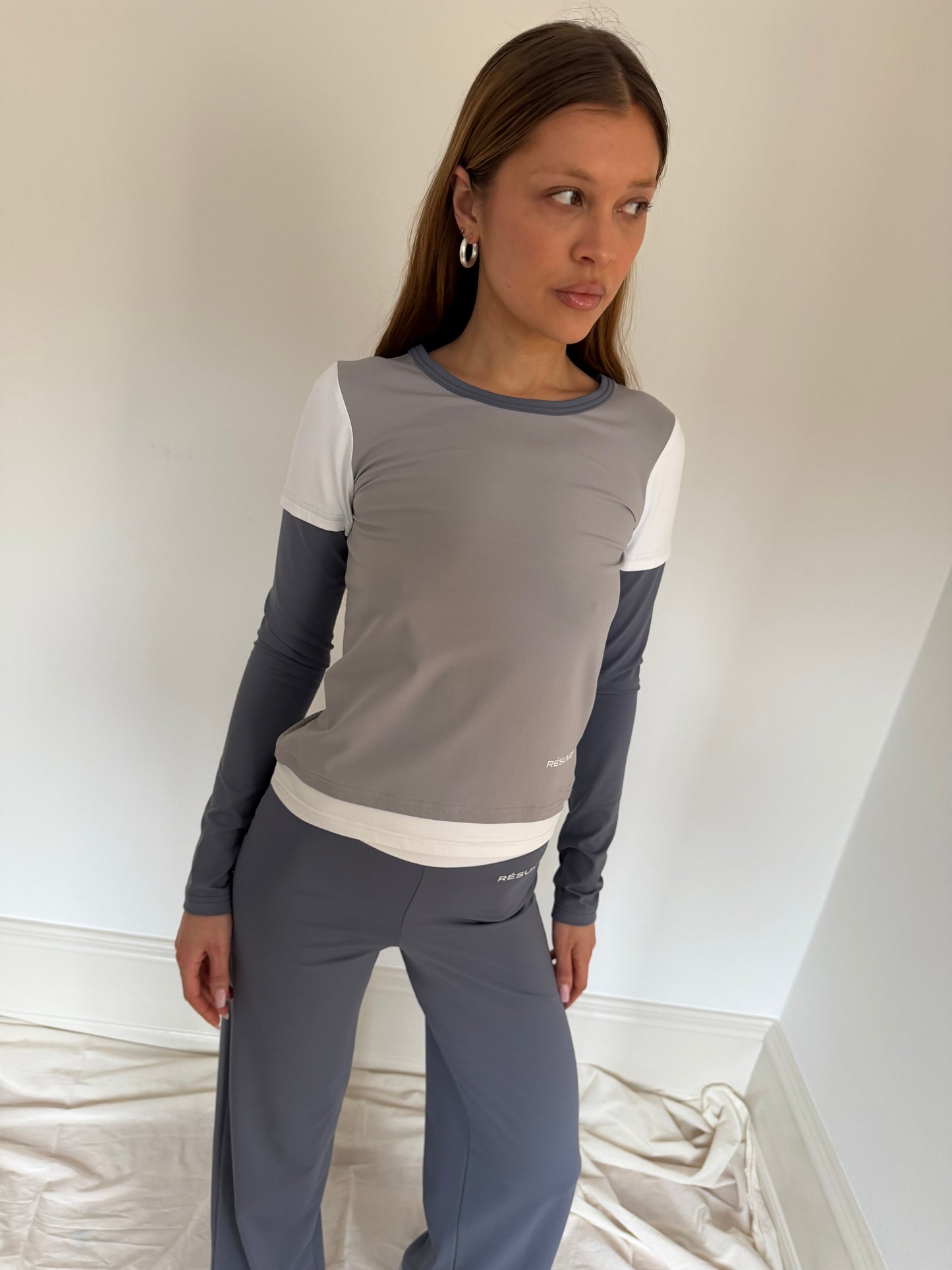 AmariRS Blouse Multi Grey