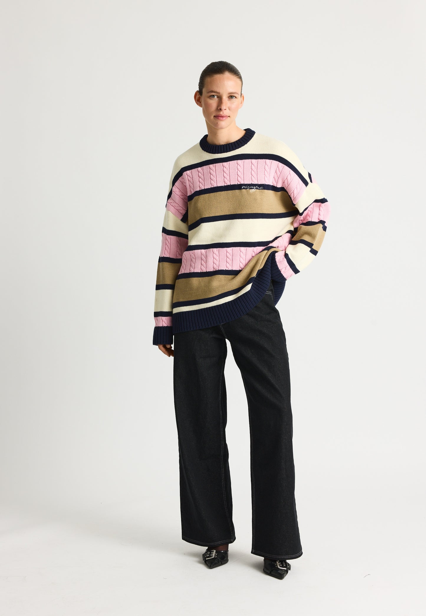 KarloRS Knit  Multi Pink