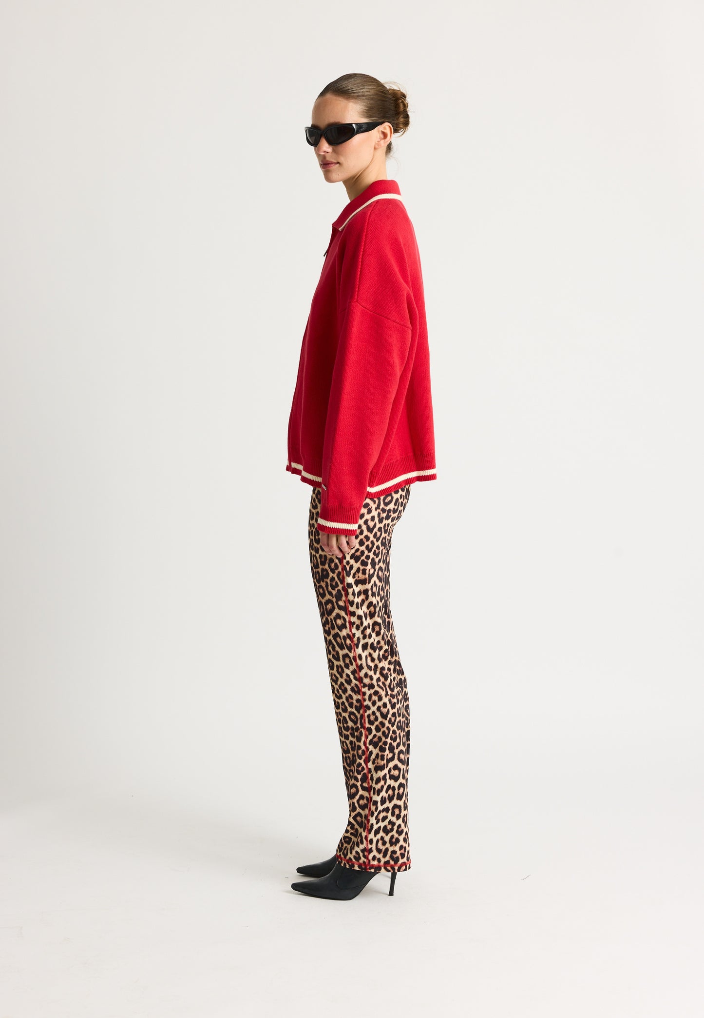 KeatonRS Knit Zip  Red