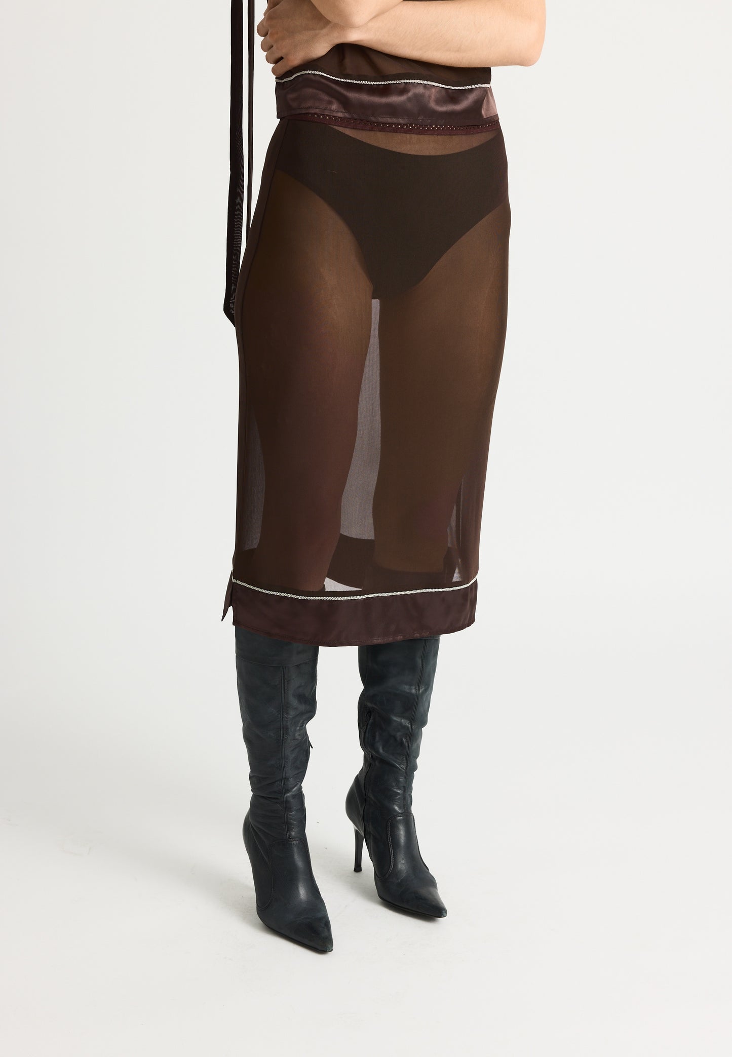 KendraRS Skirt  Dark Brown