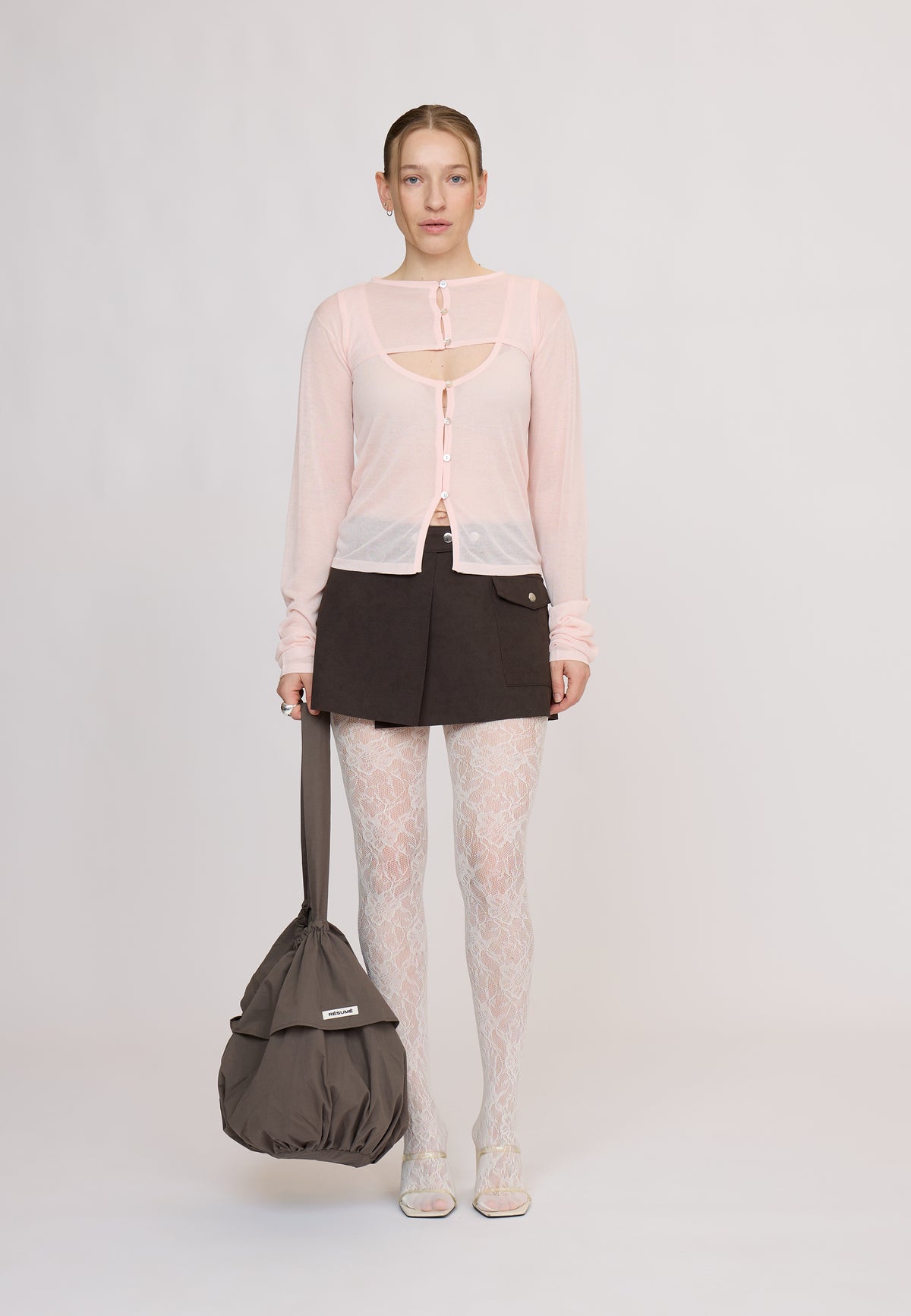 OliseRS Knit Blouse Ballerina Pink