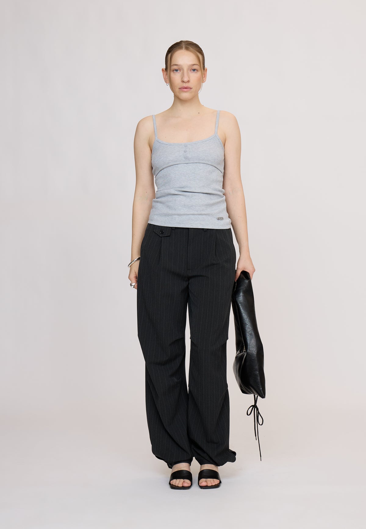 OmaRS Top Light Grey melange