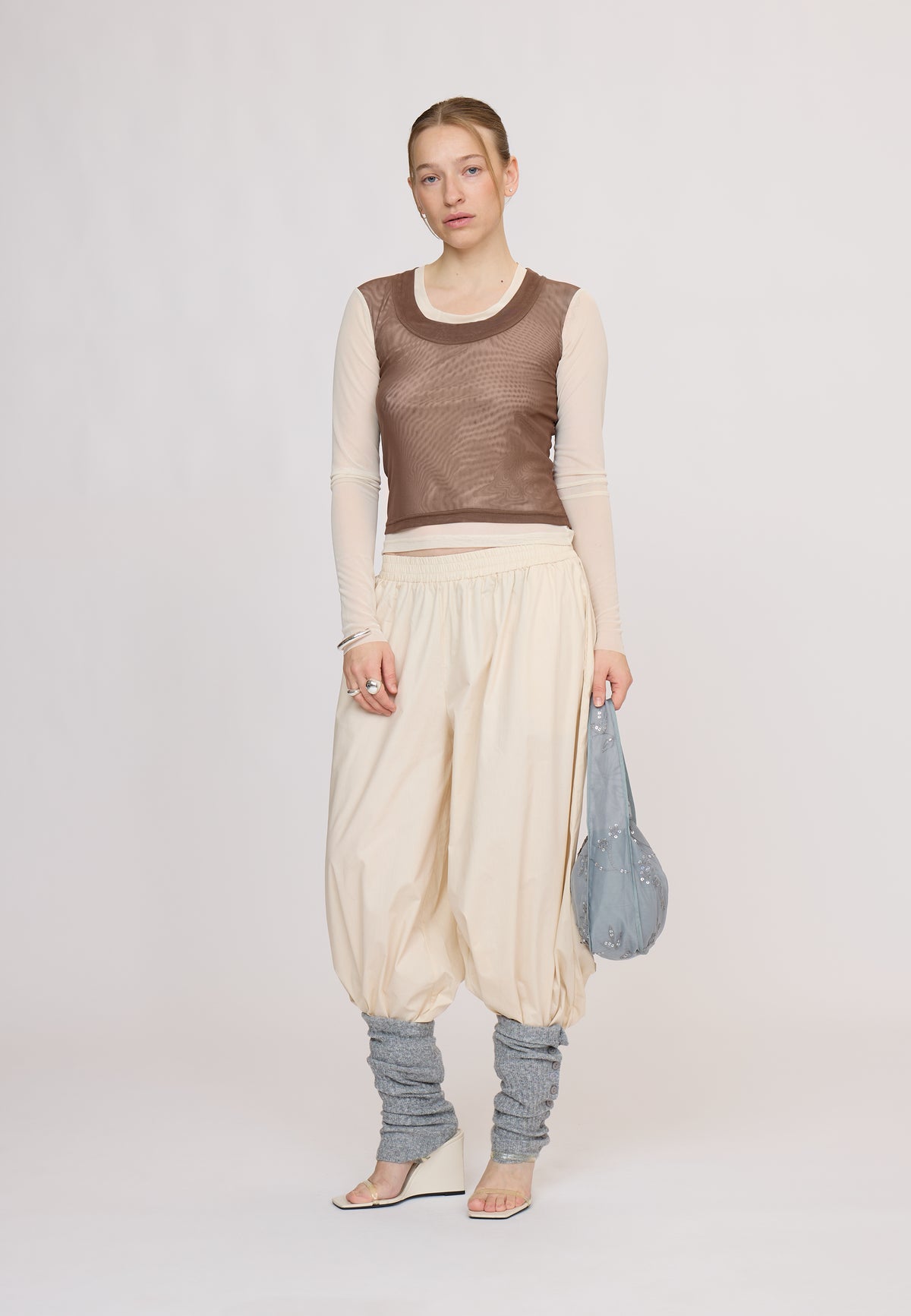 OleriaRS LS Tee Multi Brown