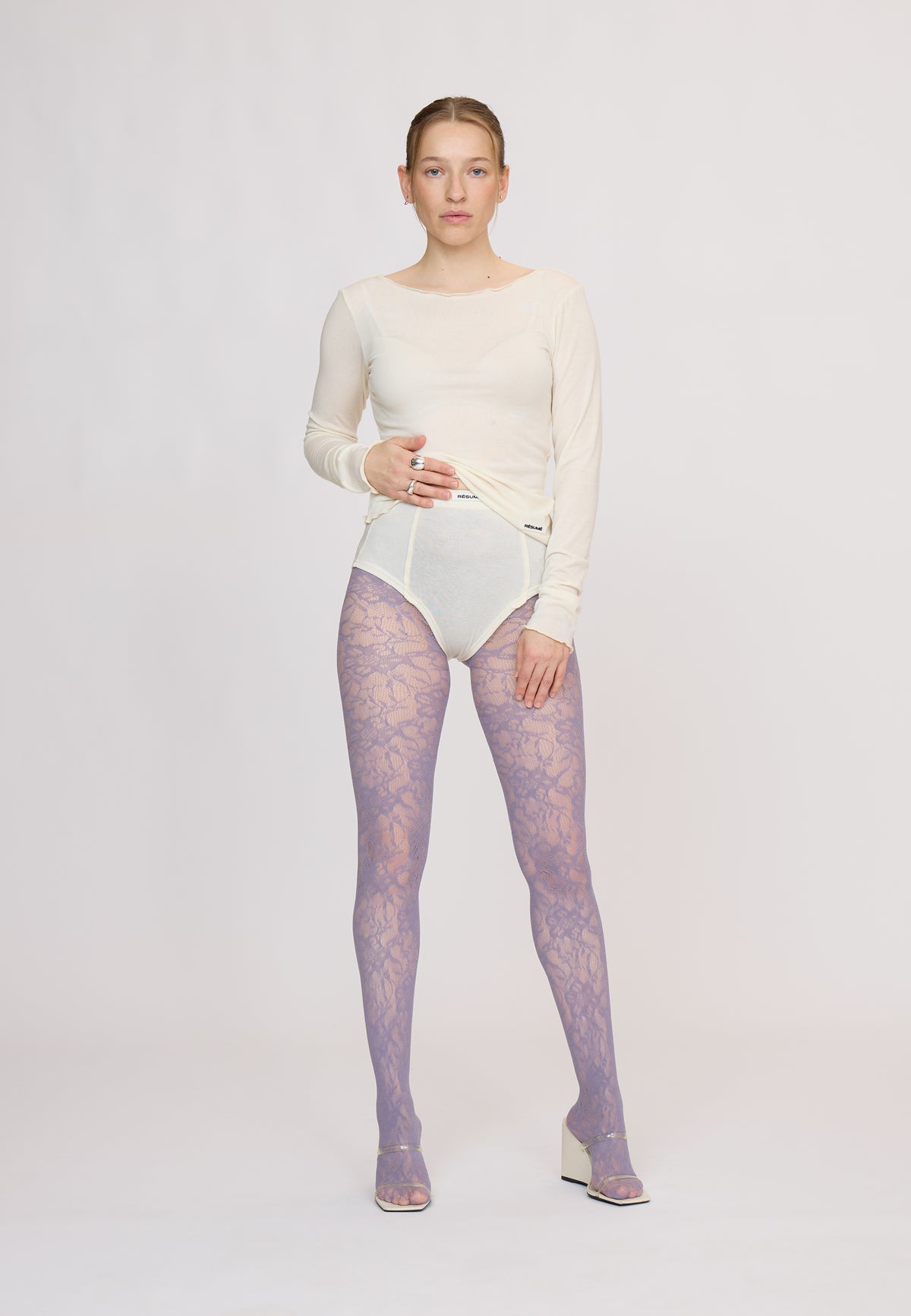 ObiRS Highwaisted Panties Broken White