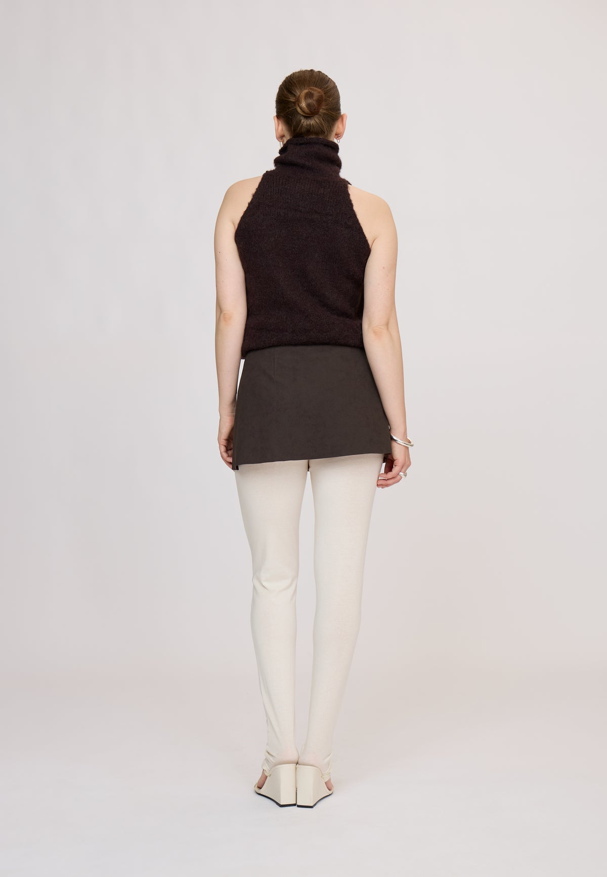 OrioRS Belt Skirt Dark Brown