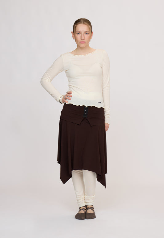OtiliaRS Skirt Dark Brown