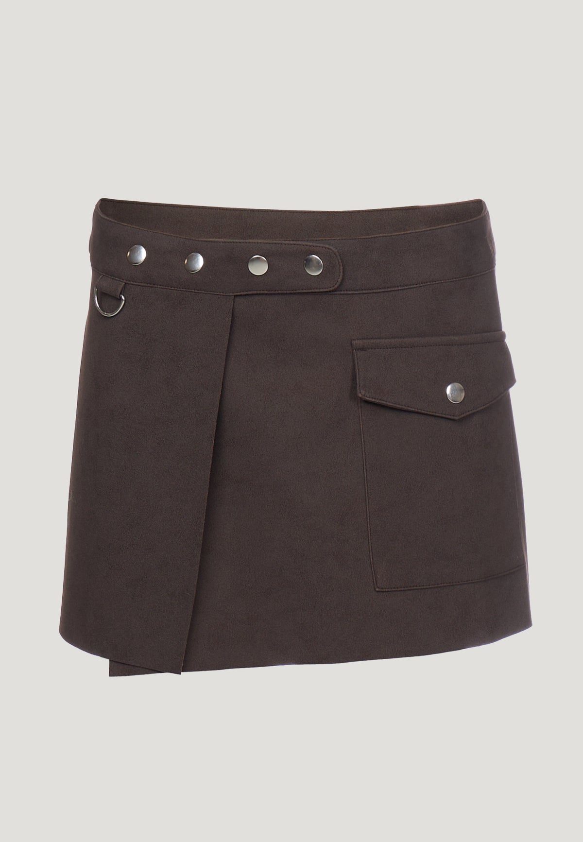 OrioRS Belt Skirt Dark Brown