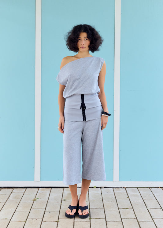 NaomiRS Top Light Grey melange
