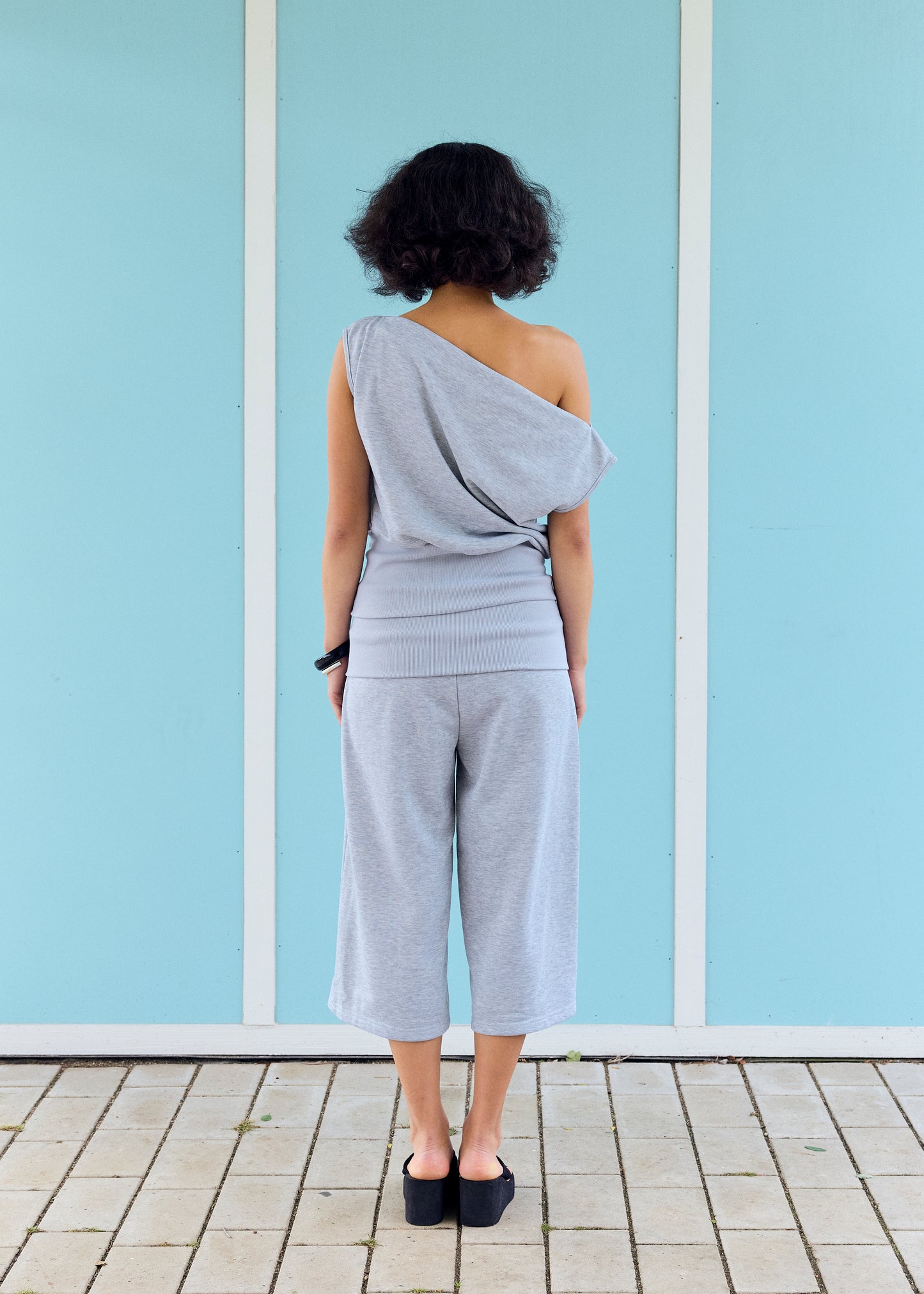 NaomiRS Top Light Grey melange