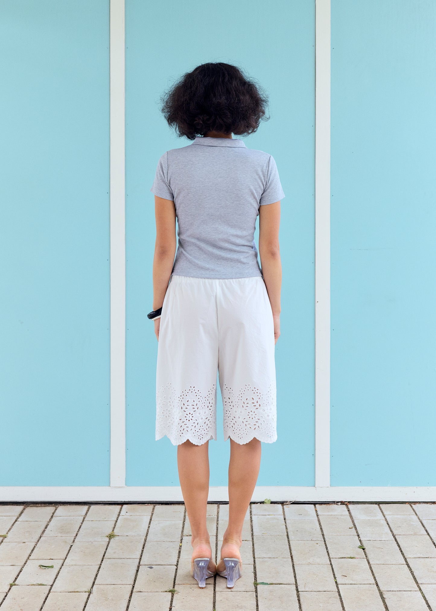 NikoRS Polo Tee Light Grey melange