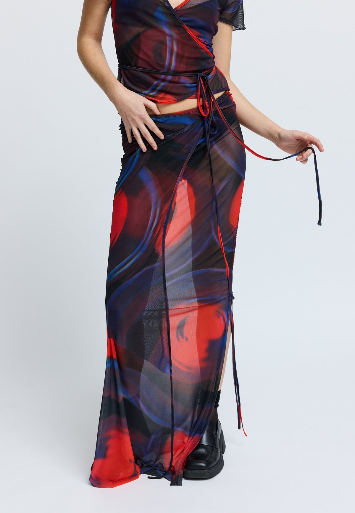 HarperRS Skirt Multi Red