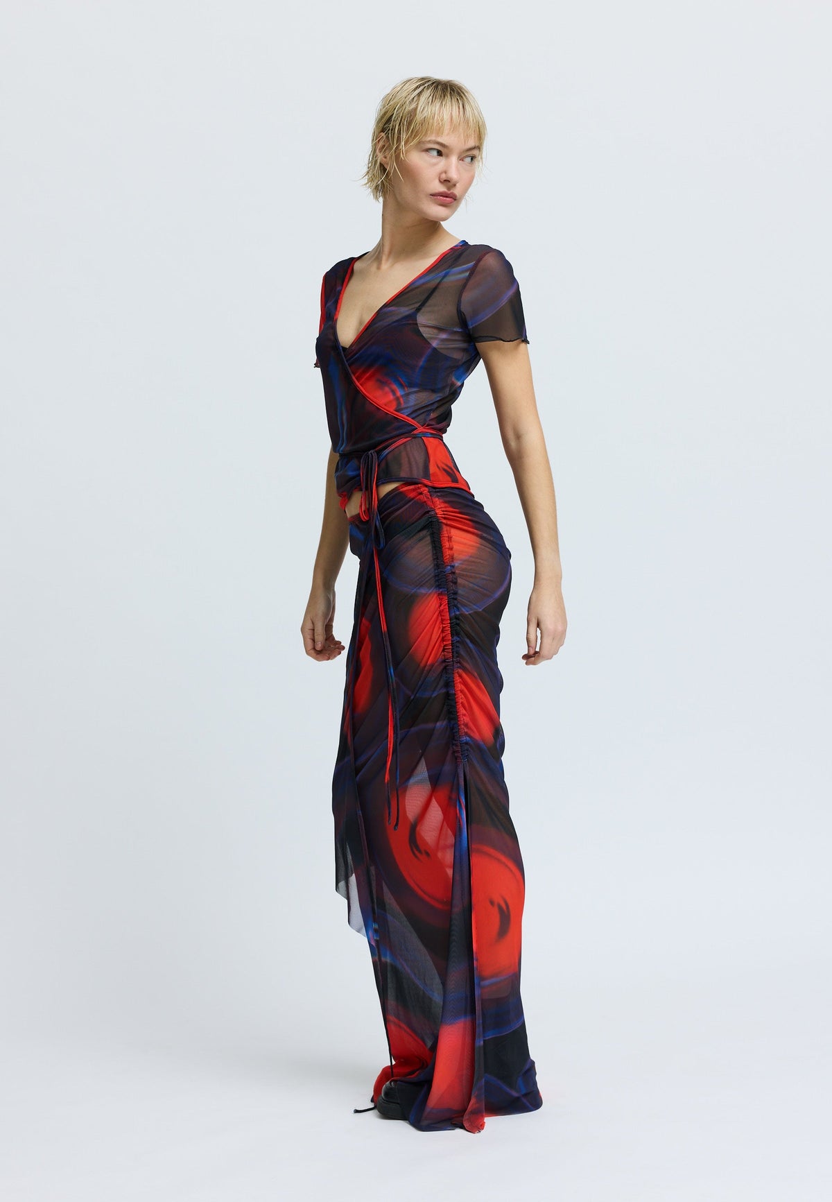 HarperRS Skirt Multi Red