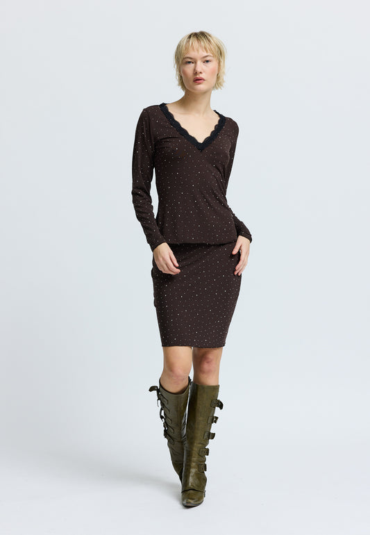 HoneyRS Skirt Dark Brown