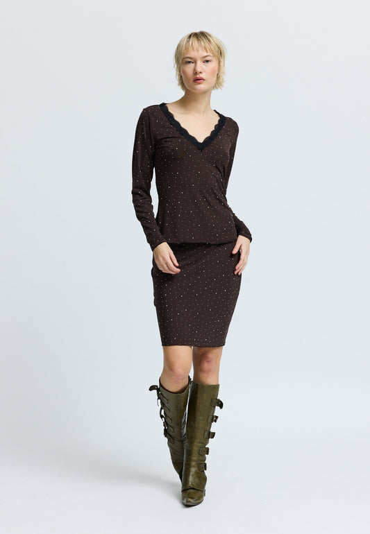 HoneyRS Skirt Dark Brown