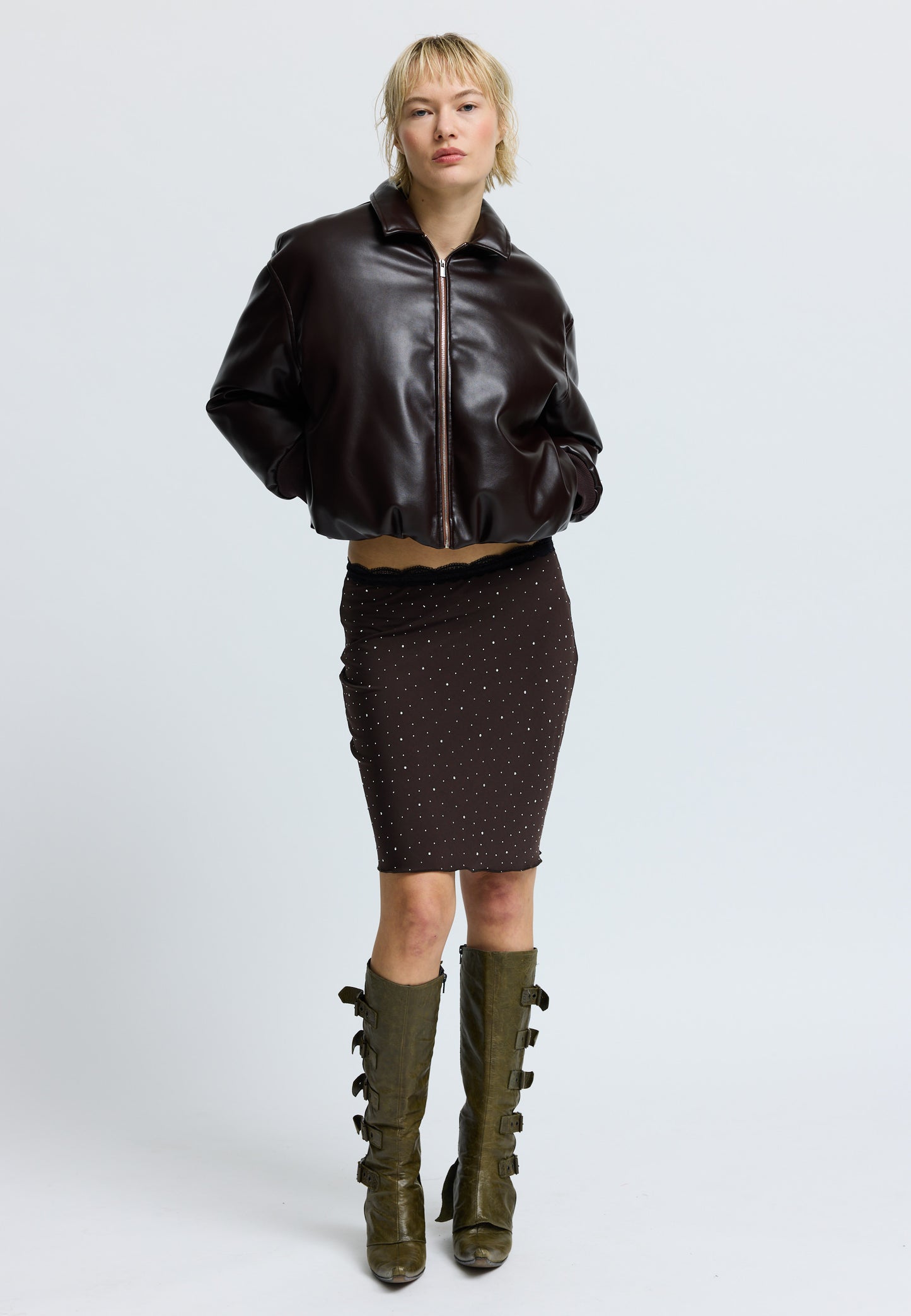 HoneyRS Skirt Dark Brown