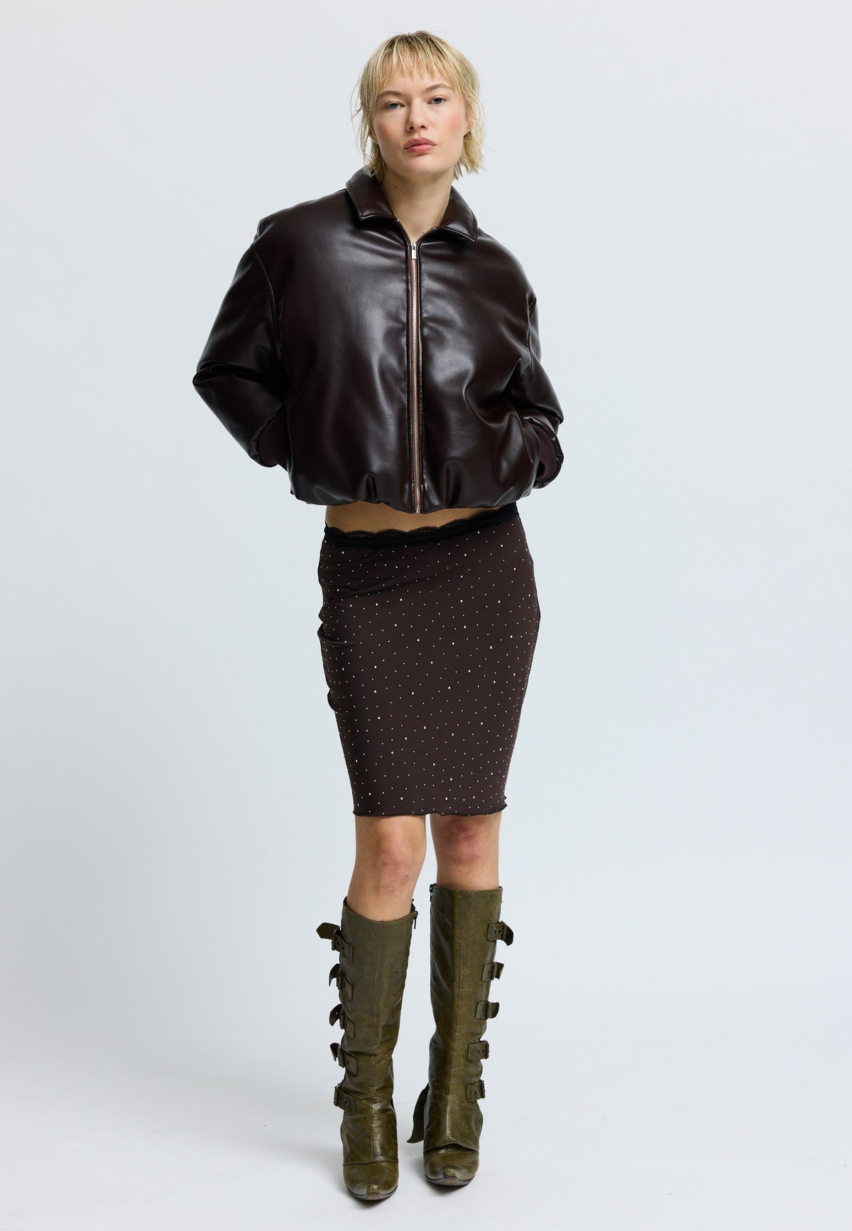 HoneyRS Skirt Dark Brown