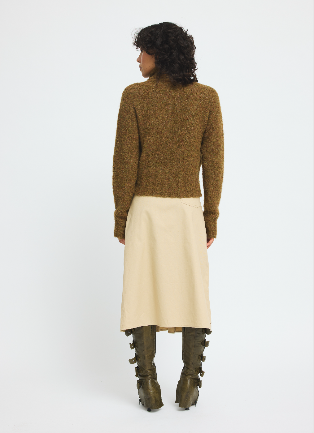 DixiaRS Knit Cardigan Seaweed