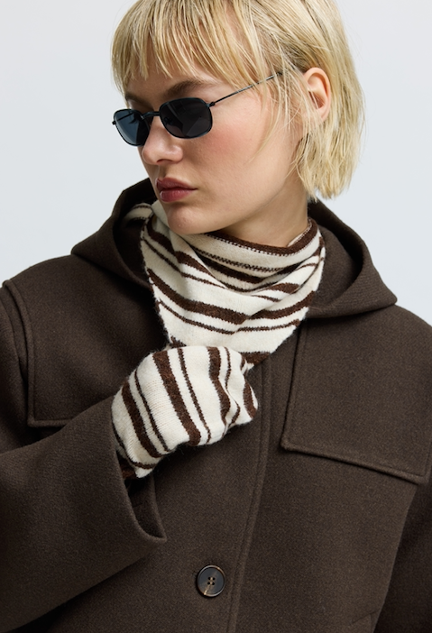 HavenRS Mittens  Brown Stripe