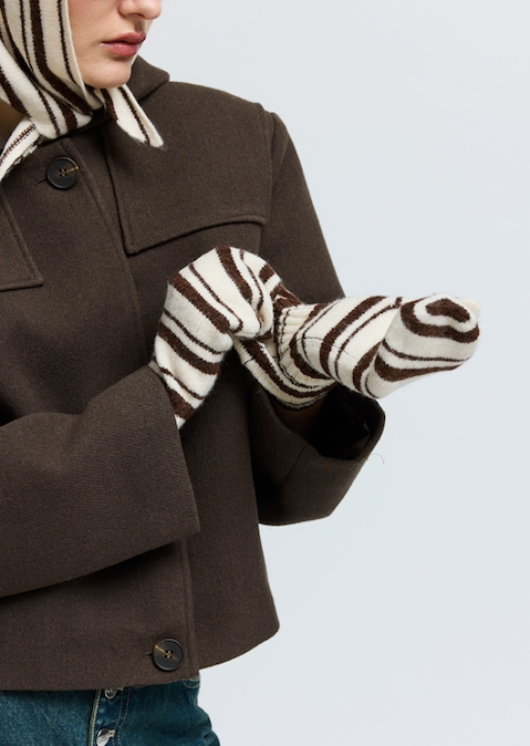 HavenRS Scarf  Brown Stripe