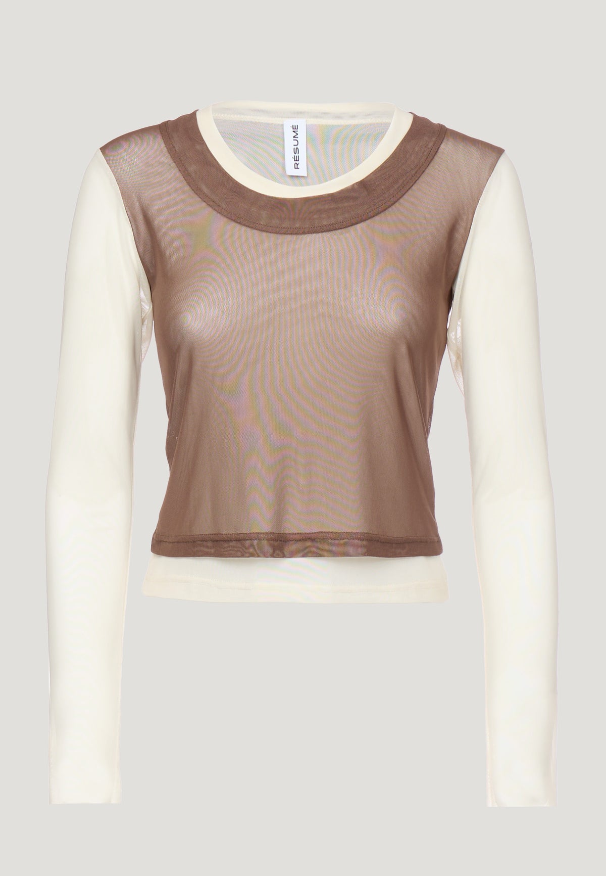 OleriaRS LS Tee Multi Brown