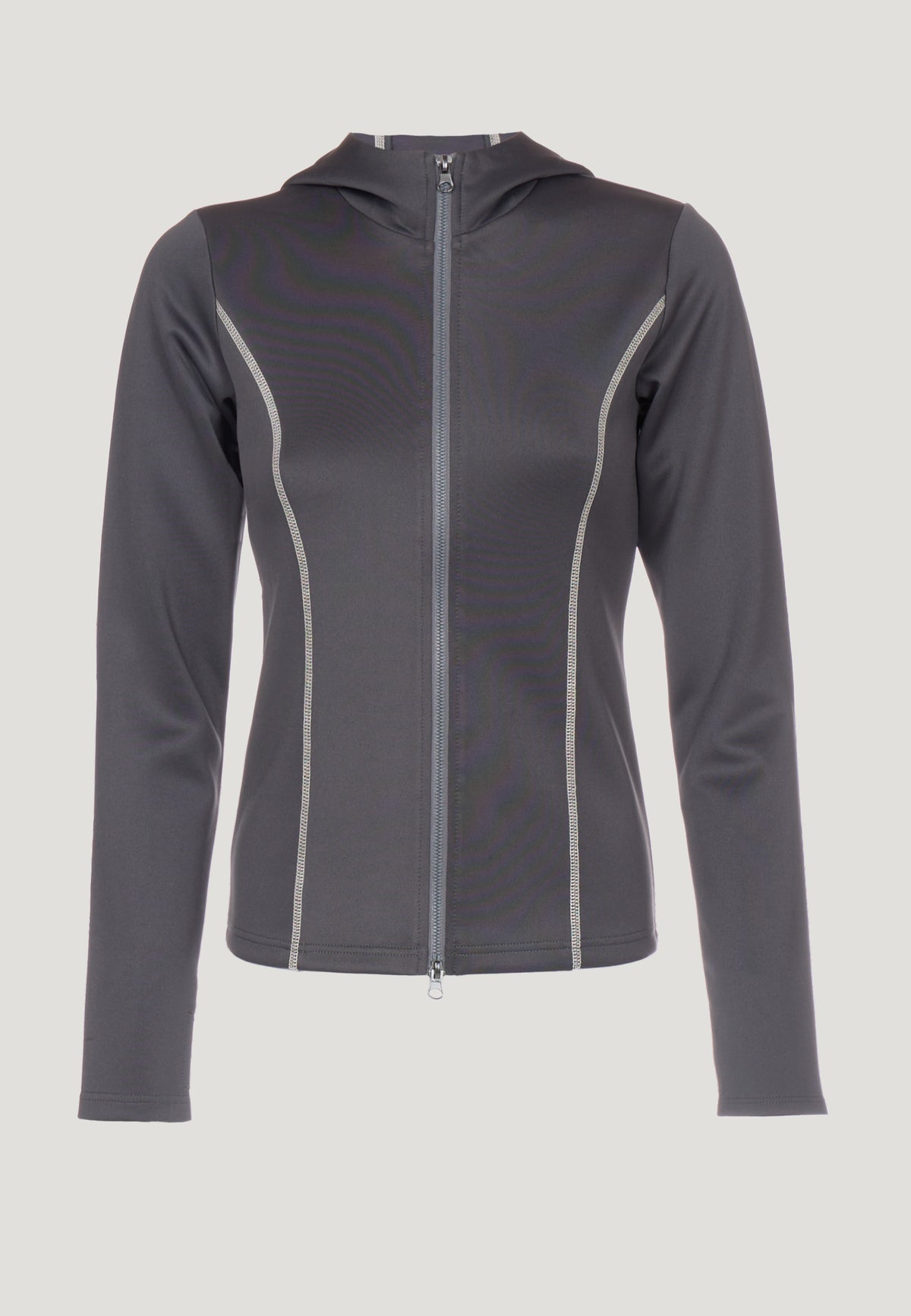 OctaviaRS Zip Blouse Dark Grey