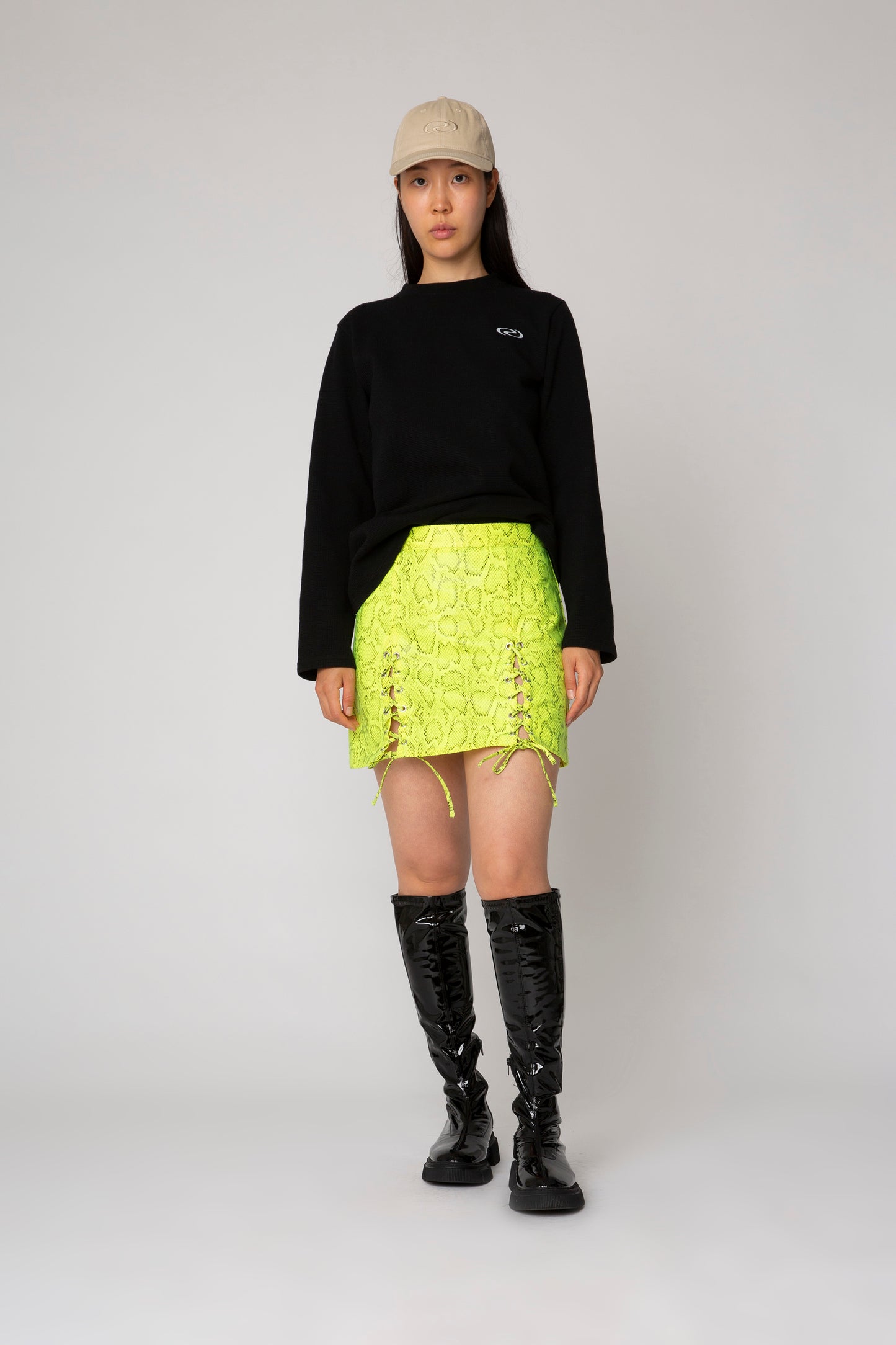 PaulinaRS Skirt Neon Yellow